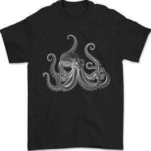 An Octopus Scuba Diver Deep Sea Diving Mens T-Shirt 100% Cotton - Picture 1 of 2