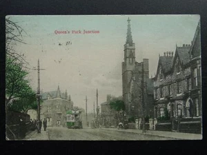 Postal Manchester Crumpsall Queen's Park Junction c1904 - Imagen 1 de 2
