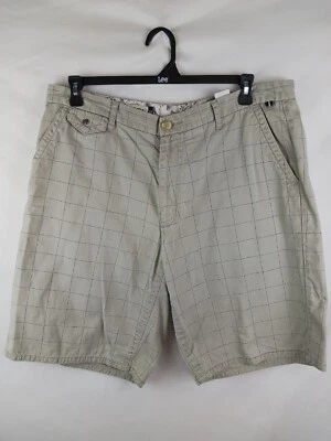 Ashworth Mens Khaki Golf Shorts Size 38 Plaid Flat Front Casual ASHW 33 - Image 1 of 4