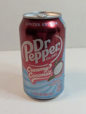 全新未拆封限量版 Dr Pepper 椰子苏打水 1 罐 — 第 1/2 张图片