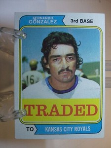 1974 Topps Traded Baseball Card   #649T Fernando Gonzalez    (88642)