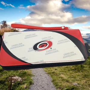 Cartera organizadora Carolina Hurricanes para mujer NFL Curve cremallera - Imagen 1 de 2