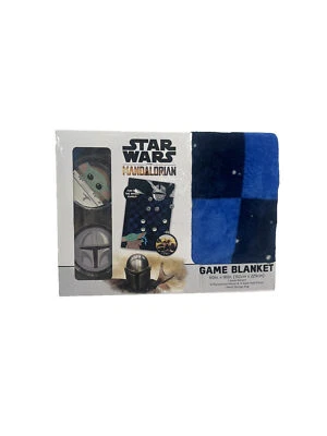 Star Wars Mandalorian Game Blanket 60x90 in Baby Yoda New In Box - Image 1 of 3