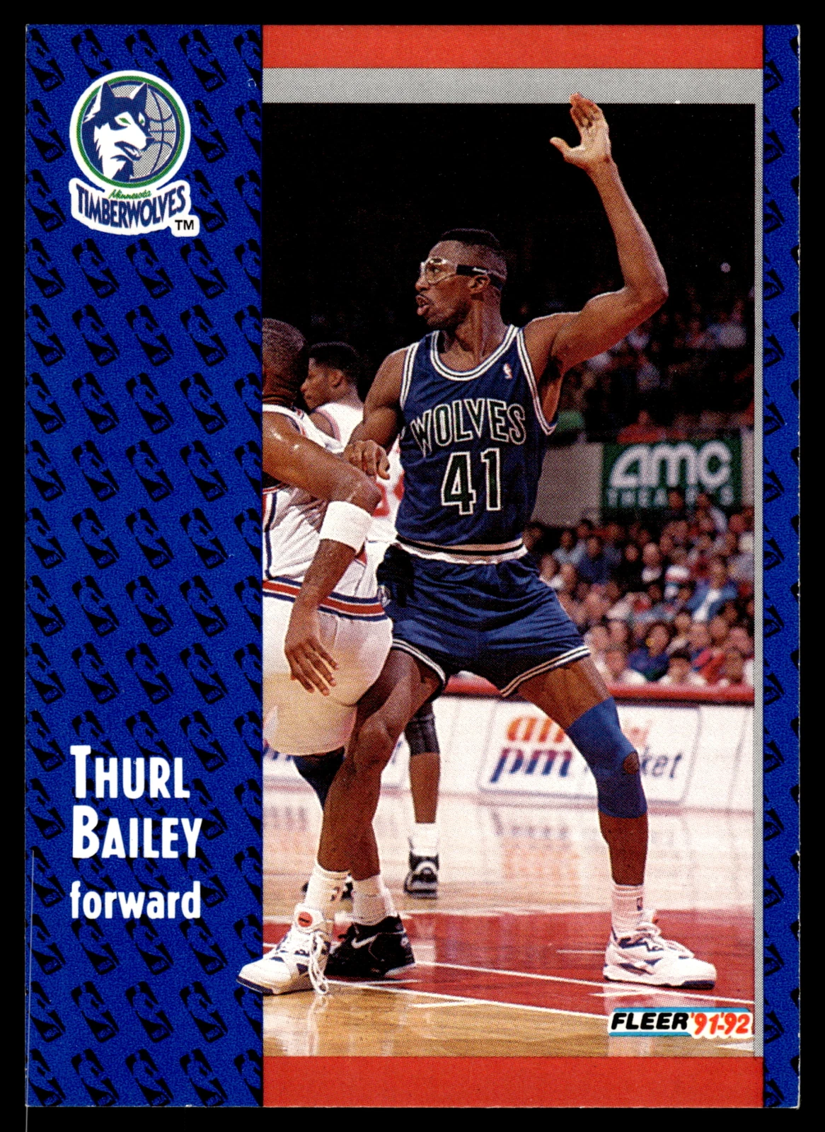 1991 Fleer #316 Thurl Bailey    Minnesota Timberwolves