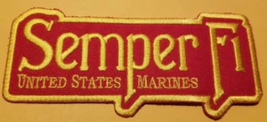 Parche SEMPER FI MARINES DE ESTADOS UNIDOS aprox 2x5" - Imagen 1 de 2