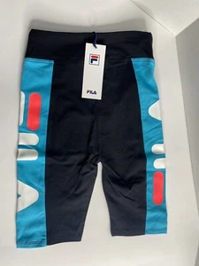 FILA Big Girls High Waisted Bike Shorts Kids Clothing Black/ Large (14) - Picture 1 of 10