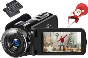 GOXMGO Videocamera Videocamera, Full HD 1080P 24MP 30FPS Video Digitale... - Foto 1 di 7