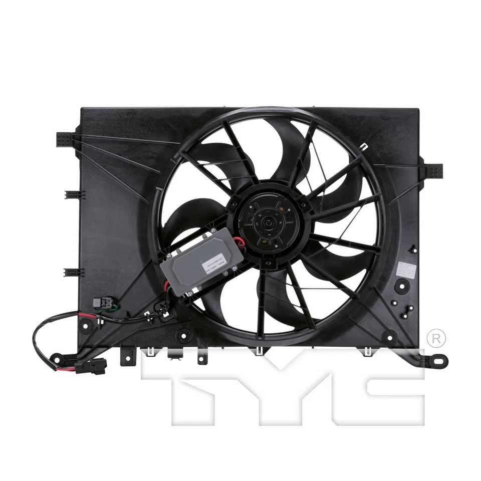 Dual Radiator and Condenser Fan Assembly TYC For 2000-2003 Volvo S80 2001 2002 Foto 1 de 4