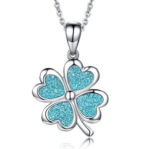 Floral Necklace 925 Silver - Picture 1 of 2