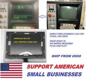 DIRECT LCD REPLACEMENT MONITOR FOR FADAL CNC 88HS CNC88 CRT PLUG AND PLAY - Picture 1 of 7