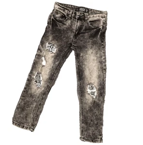 Trestles Supply Co. Distressed Denim Jeans Paisley Patches Kids Girls' 6 (24x19) - Picture 1 of 19