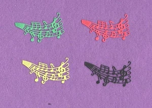 NOTAS MUSICALES # 6 troqueles tarjetas álbum de recortes - Imagen 1 de 1