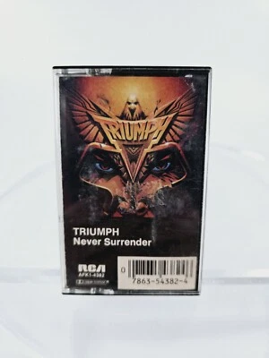 Triumph - Never Surrender Cassette Heavy Metal (RCA, 1983)  AFK1-4382 Battle Cry - Image 1 of 4