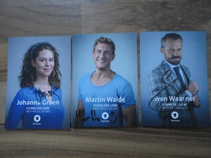 ** 3 Autogrammkarten ** Sturm der Liebe ** LOOK ** sign ** - Bild 1 von 1