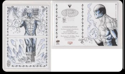 2019 Marvel Premier Sketch Cards Dual Panel 1/1 Brian Soriano #SKT-DP Auto 0y6z - Image 1 of 3