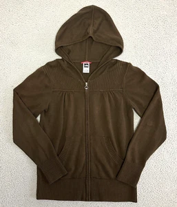 The North Face Zip Up Jacket Womens Large Hoodie Brown - Picture 1 of 17