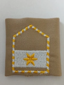 österr. Bundesheer Dienstgrad Abzeichen "Vizeleutnant", Rang, beige - Foto 1 di 1