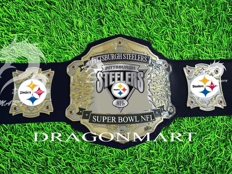 Pittsburgh Steelers NFL Championship Belt American Super Bowl Football 2mm Brass Cover