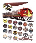 SANTA FE RAILROAD " HERITAGE" SIGN - //  AT&SF // Train Wall Art