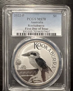 2022-P Australia Kookaburra * PCGS Graded MS70 * First Day of Issue - Picture 1 of 6