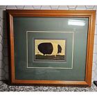 Vintage Warren Kimble The Pig Print Matted And Framed Paragon Art 14" x 16"