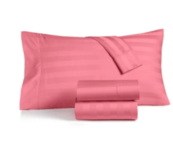 Charter Club Damask Stripe 550tc Supima Cotton 2-pc Standard Pillowcase T410753