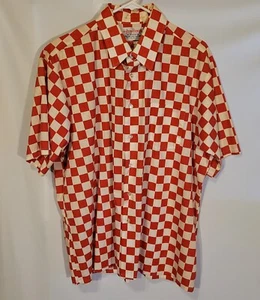 Vintage 90’s Y2K Men's Shirt, Collezione Giuseffi, Red Checker, Size XL - Imagen 1 de 3