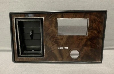 78-81 Oldsmobile Cutlass Supreme Dash Guarnição Interruptor de Farol Ventilação Corpo G MADEIRA - Imagem 1 de 4