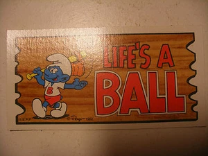 SCHTROUMPF SMURF SCHLUMPF 1982 Traiding Card USA Carte TOPPS SUPERCARD n°7 - Picture 1 of 1