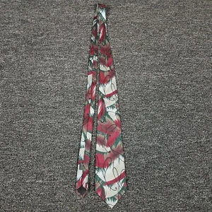 Christmas Silk Necktie Mens Multicolor XMas JT Beckett Italian Made Tie - Picture 1 of 6