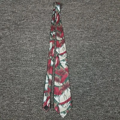 Christmas Silk Necktie Mens Multicolor XMas JT Beckett Italian Made Tie - Image 1 of 4
