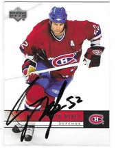 2006-07 Upper Deck Craig Rivet #357 Hand Signed Autographed Black Ink Canadians