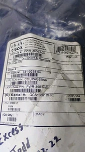 New Sealed Cisco PWR-3900-AC Power Supply For Cisco 3900 Series 3925/3945 - Picture 1 of 6