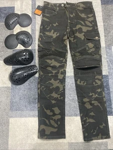 Motorcycle Riding Pants Denim Jeans Protect Pads, Knee/Hip Armor Pads XS/26 - Bild 1 von 9