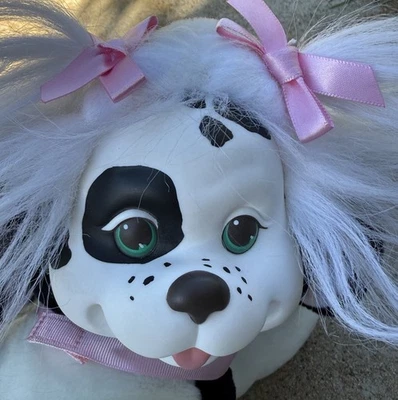 Hasbro Puppy Surprise Dog W/ 6 Puppies Black & White Spots With Collar VTG 1991 - Image 1 of 4