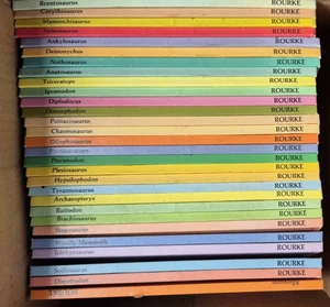 Vintage Rourke Dinosaur Book Lot Set of 29 Asst Illustrated Hardcover 1980's  - Picture 1 of 16