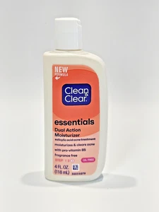 Clean & Clear Essentials Dual Action Acne Facial Moisturizer, 4 fl. oz - Picture 1 of 2