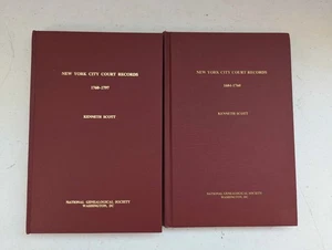 2 Volumes of NEW YORK CITY COURT RECORDS – 1684 – 1797 - Genealogy - Picture 1 of 8