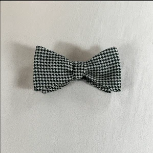 Vintage Christian Dior Le Connaisseur Houndstooth Bowtie - Picture 1 of 9