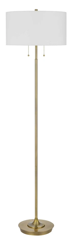 Lámpara de pie Cal Lighting Kendal 64" antigua de latón moderna cadena de tracción Foto 1 de 1