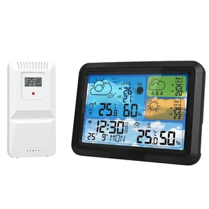 Wireless Weather Station with Large Color Display and Indoor Outdoor Monitoring - Picture 1 of 8