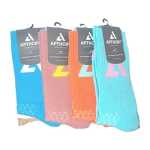 APTHCRY 3.0 Calze Crew Alta 'Collegiale' (Confezione da 4) Adulto Unisex Uomo Donna - Foto 1 di 3