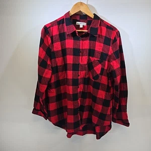 Camisa de franela roja y negra para dama - Talla XL - Alexander Jordan - Imagen 1 de 8