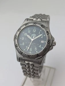 Vtg UNTESTED NOS Men's Roots Canada Watch Metal Strap Band PORTAGE - Picture 1 of 9