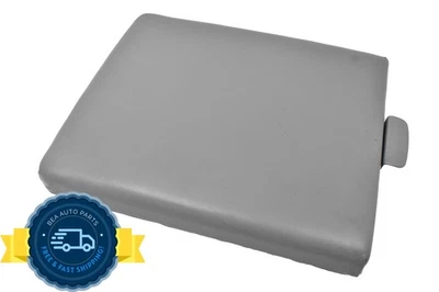 Ford F150 1997-2003 consola central cuero gris banco reposabrazos 13" tapa superior OEM Foto 1 de 4