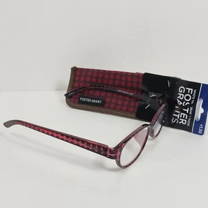 Foster Grant "MONICA" Women's Readers MAGENTA POLKA DOT +1.50 - Picture 1 of 8