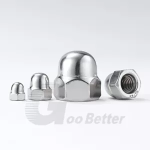 Dome Cap Nuts Fine Pitch Nuts 304 Stainless Steel Small Pitch M8*1.0mm-M20*1.5mm - Picture 1 of 6