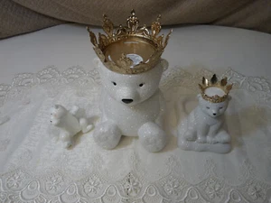 Bath&Body Works Glitter Royal Crown Polar Bear Set. - Picture 1 of 12