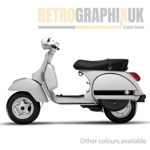 Vespa PX Laurel Wide Stripes Side Panel Stickers Decal Ska Mod - - Picture 1 of 6