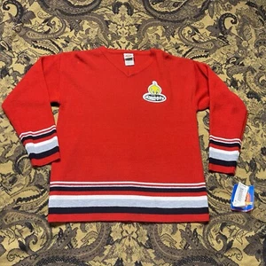 Vtg 90s Looney Tunes Tweety V Neck Red Sweater Kids Size Medium New With Tags - Picture 1 of 9